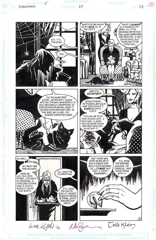 Neil gaiman, marc hempel SANDMAN isuue 69, pg 23 - Comic Strip
