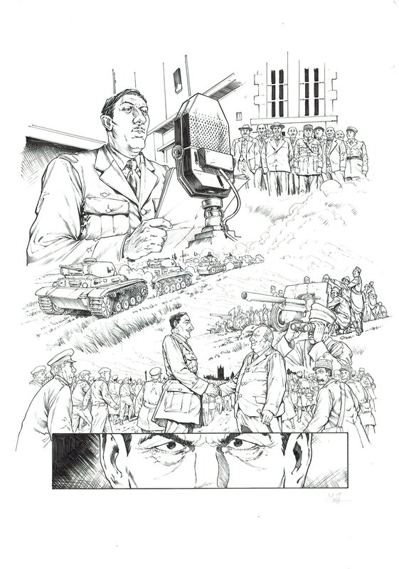 For sale - Michael Malatini, De Gaulle - appel du 18 juin - Comic Strip