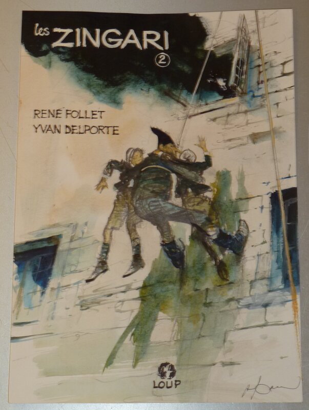 René Follet, Les Zingari - Projet de couverture tome 2 - Original Cover