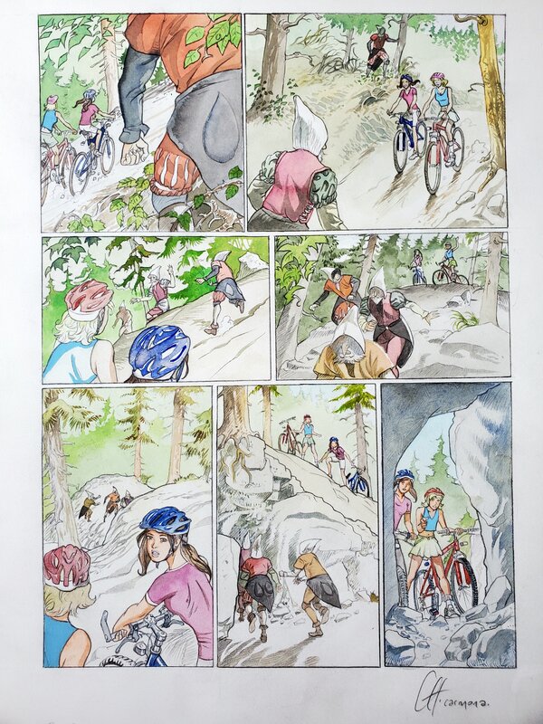 Christophe Carmona, LES AVENTURES D'ALINE couleur directe - Comic Strip