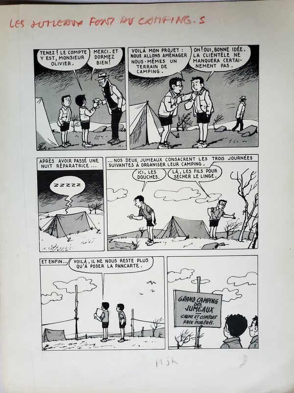 Pierre Lacroix, LES JUMEAUX FONT DU CAMPING - Comic Strip