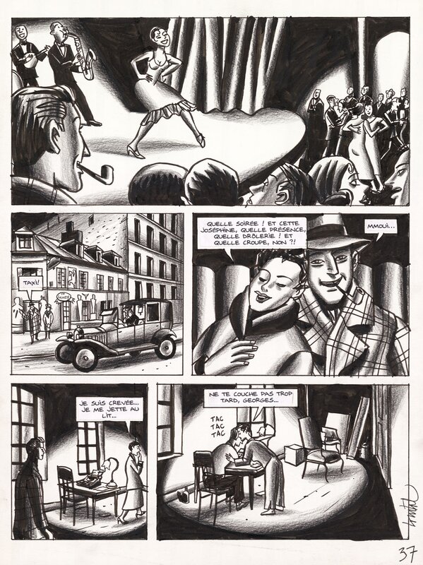 Loustal, Simenon l'Ostrogoth - planche 37 - Comic Strip