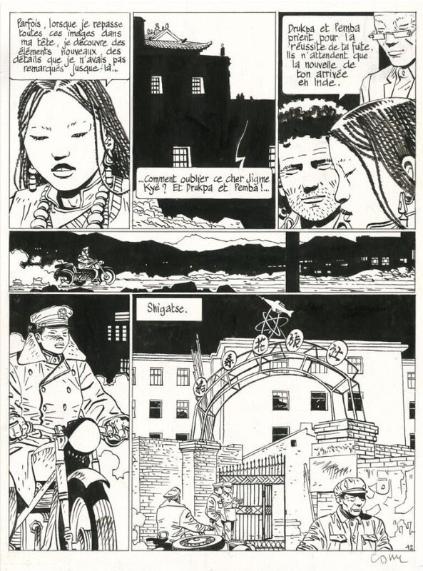 Jonathan T12 Celui qui mène les fleuves à la mer by Cosey - Original Illustration Jonathan T12 Celui qui mène les fleuves à la mer by Cosey - Original Illustration