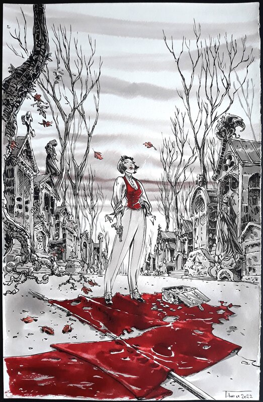 Tiburce Oger, Philippe Pelaez, L’enfer pour Aube : Paris Rouge - Comic Strip