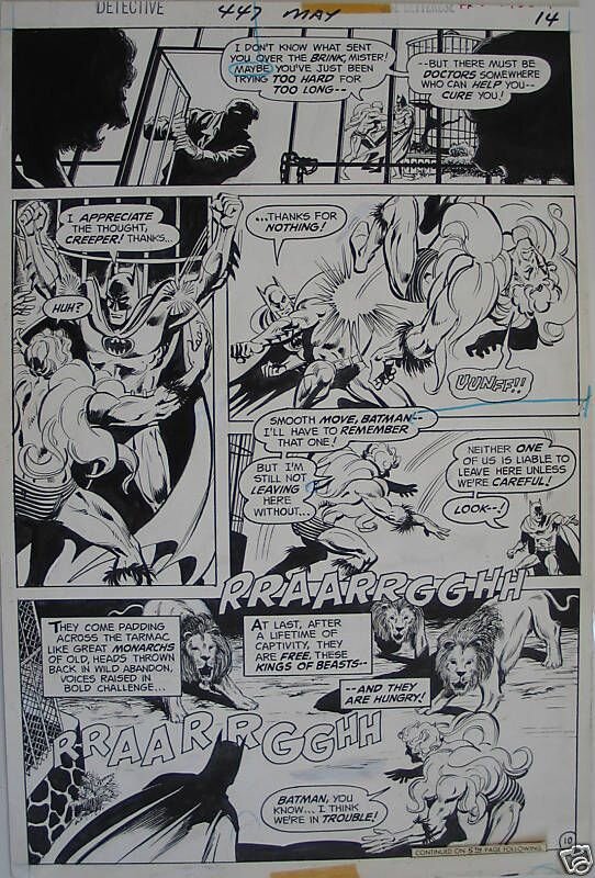 Ernie Chan, Detective Comics #447 pg.4 - Original art