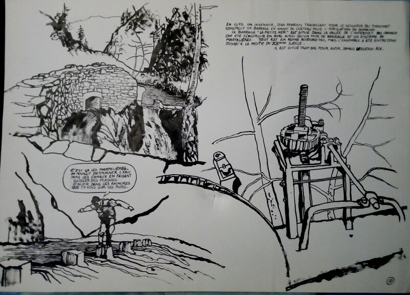 Edmond Baudoin, Grand format puits et ruisseaux - Comic Strip