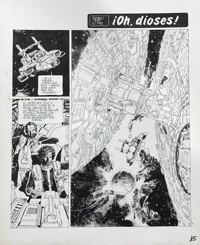 Alfonso Font - Clarke@Kubrick, Oh, Dioses pg.1 - Comic Strip