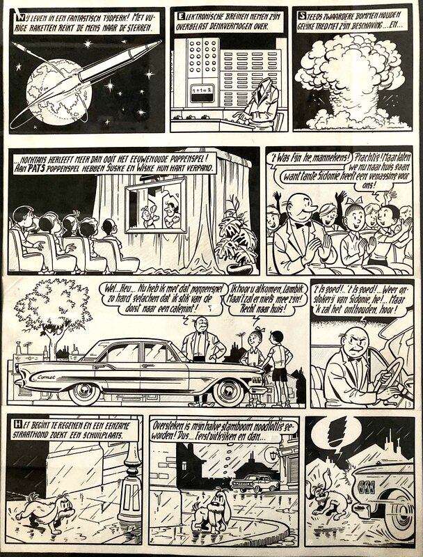 Willy Vandersteen, Suske en Wiske / Bob et Bobette - Het Hondenparadijs - Comic Strip