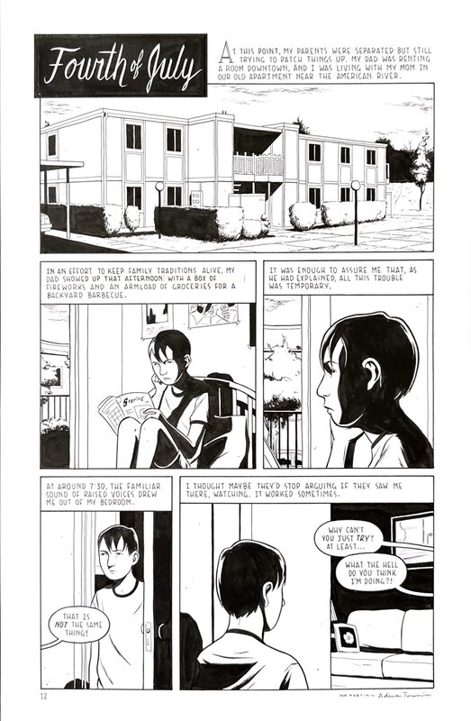 Adrian Tomine - Optic Nerve #4, pg. 12 (1997) - Comic Strip