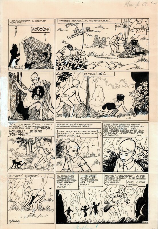 MiTacq, La Patrouile des Castors - Sur la Piste de Mowgli - pl 38 - Comic Strip