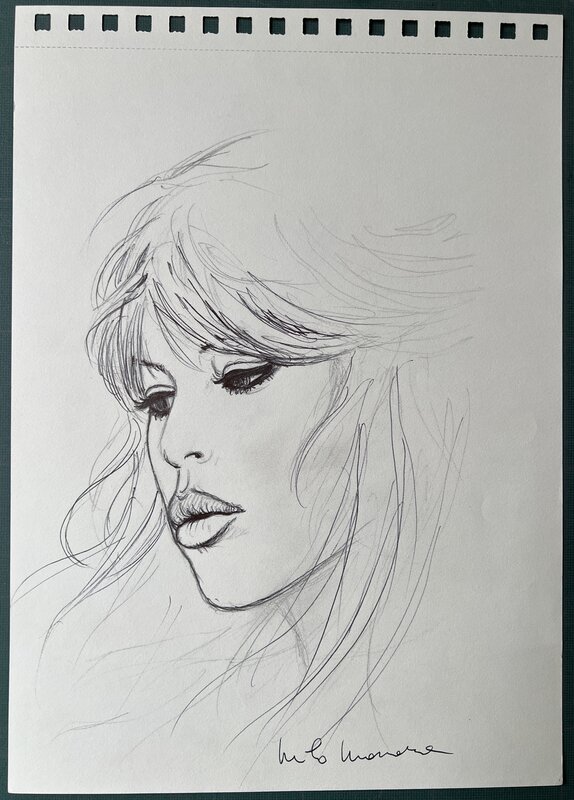For sale - Milo Manara, Portrait de Brigitte BARDOT - Comic Strip