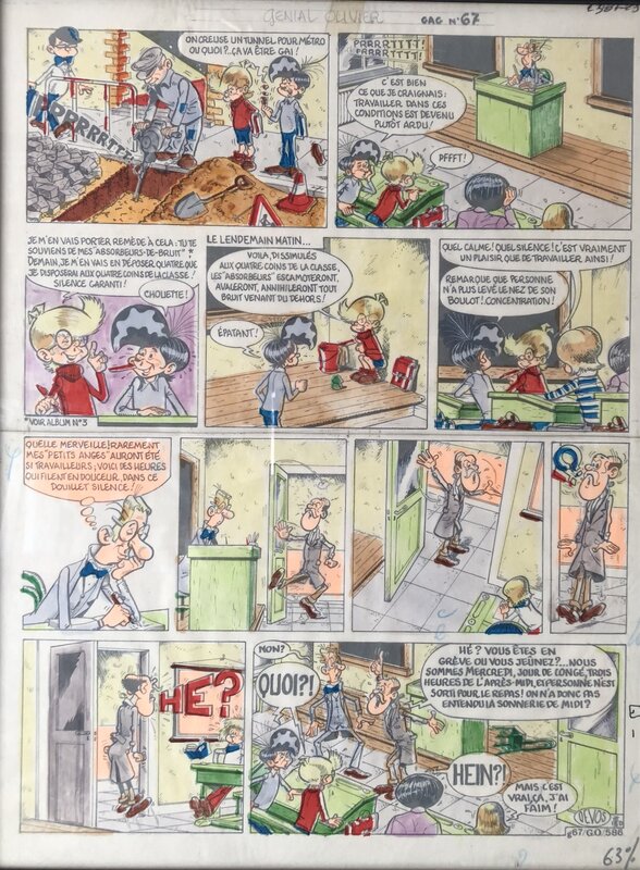 Devos Jacques planche originale Genial Olivier - Comic Strip