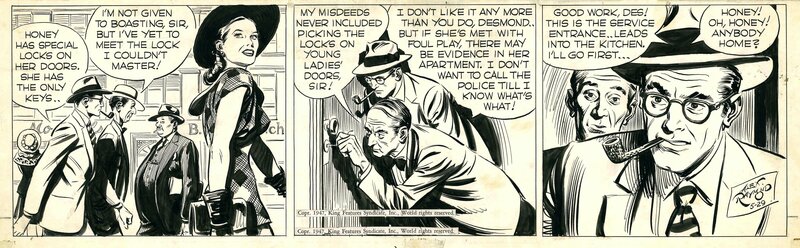Alex Raymond, Rip kirby daily 5/29/47 - Comic Strip