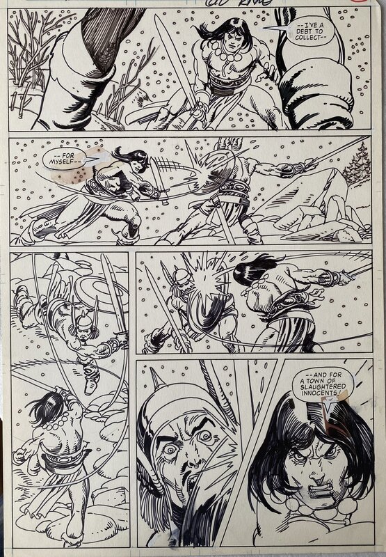 Gil Kane, John Marc De Matteis, Conan the Barbarian - T127 p.17 - Comic Strip