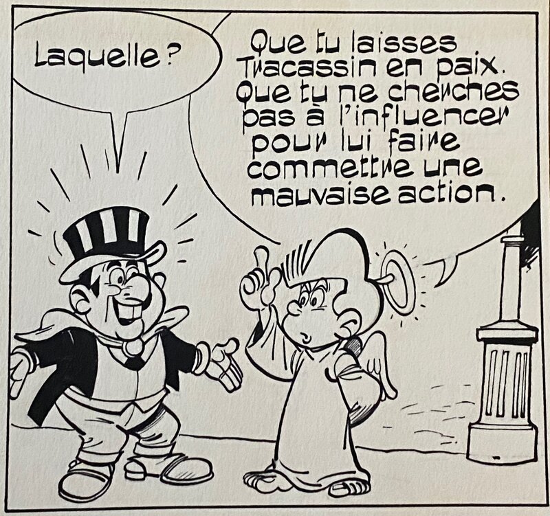 Jean Chakir, case originale, Séraphin et Angelure. - Comic Strip