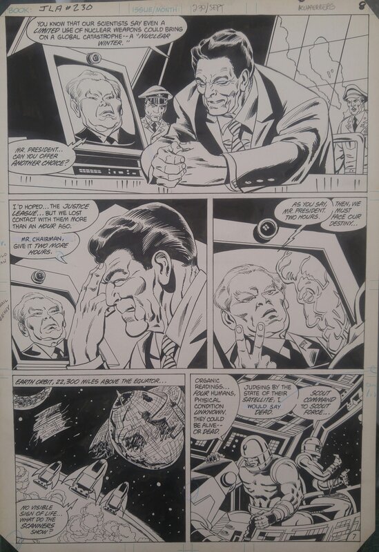 Alan Kupperburg, Justice League of America 230 - Comic Strip
