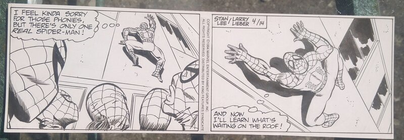 Spiderman Daily par Larry Lieber - Planche originale