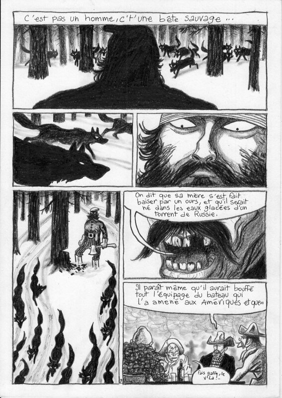 En vente - Grégory Mardon - A Wild West Tragedy  page 02 - Planche originale