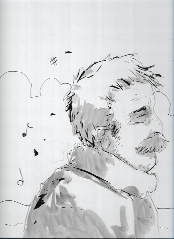 Alexandre Noyer, Dédicace sur l'album Pécheur d'Islande - Sketch