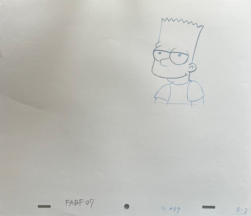 En vente - Bart Simpsons par Matt Groening - Planche originale