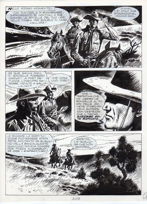 José Ortiz, Tex la grande rapina Pg. 108 - Comic Strip