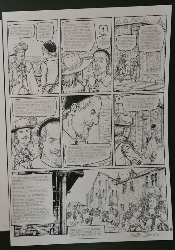 For sale - Planche originale de la bd Vincent de Jamar Martin - Comic Strip