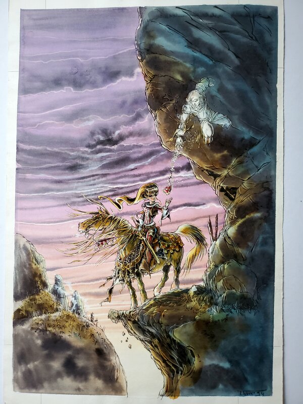 Tiburce Oger, GORN T3 LA DANSE DES DAMNES  couleur directe - Illustration originale