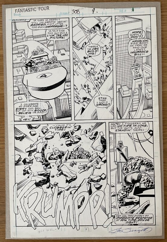 John Buscema, Joe Sinnott, Fantastic Four #308 P°9 - Comic Strip