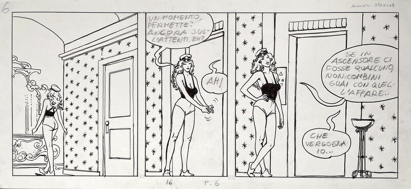 Milo Manara, Le Parfum de l’Invisible (strip) - Planche originale
