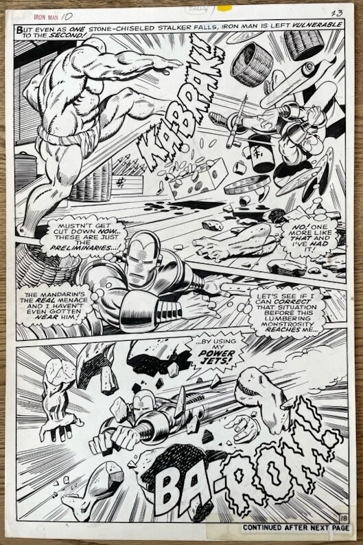 George Tuska, Iron Man #10 Page 13 - Comic Strip