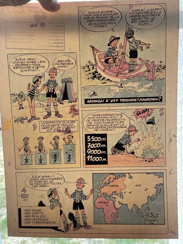 For sale - Eddy Paape, Le coin des Dégourdis Geai et Mowgli - Comic Strip