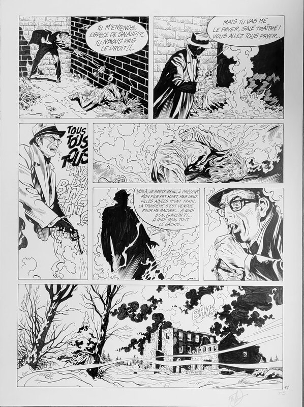Francis Vallès, Jean Van Hamme, Les MAITRES DE L'ORGE - Comic Strip