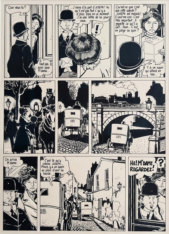 Jacques Tardi, 1975 - Adèle Blanc-Sec (Les Aventures Extraordinaires d') : Le Démon de la Tour Eiffel - Y a un sapin qu'attend en bas... - - Comic Strip
