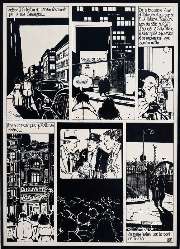 Jacques Tardi, Léo Malet, 1981 - Nestor Burma : Brouillard au pont de Tolbiac -  Alléluia ! - - Comic Strip