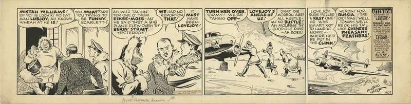 For sale - Russel KEATON, Skyroads strip 407 de 1939 - Comic Strip