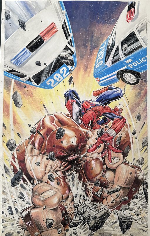 En vente - Roland Boschi Variant Cover SPIDER-MAN #25 MARVEL - Couverture originale