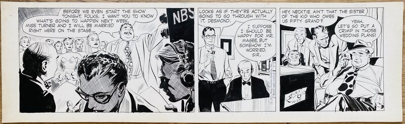 For sale - Alex Raymond - Rip Kirby Daily - 25.10.1955 - Comic Strip