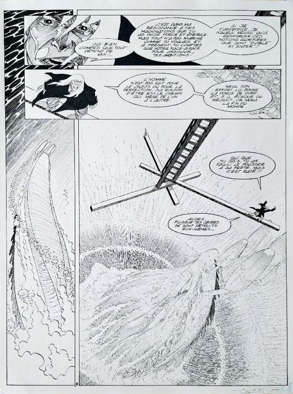 Andreas : Rork page 51 action issue tome 7 - Planche originale
