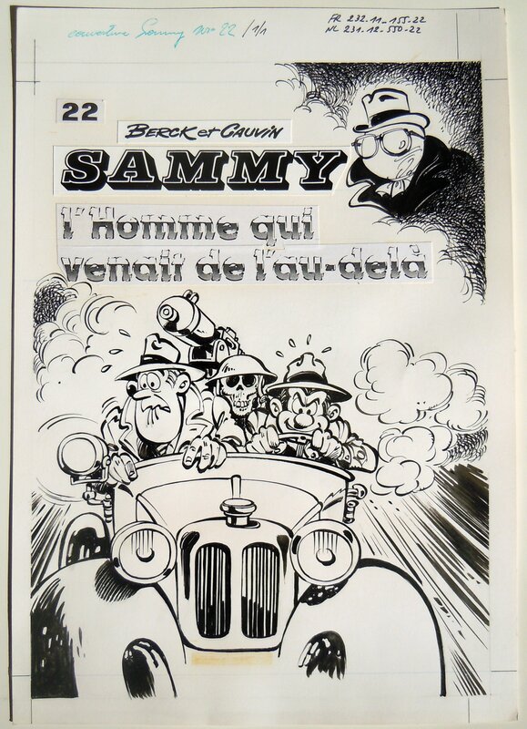 For sale - (1987) Berck - Sammy - Tome 22 - L'homme qui venait de l'au delà - Couverture originale - Original Cover