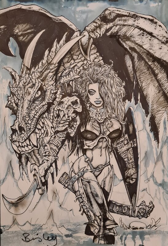 Dragon - commission by Simon Bisley - Comic Strip