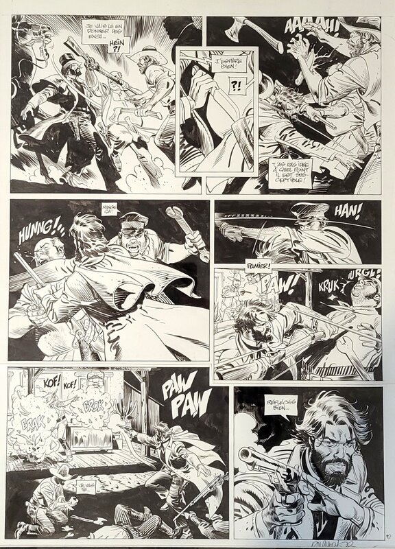 Ralph Meyer, Planche originale d'Untertaker tome 4 - Comic Strip