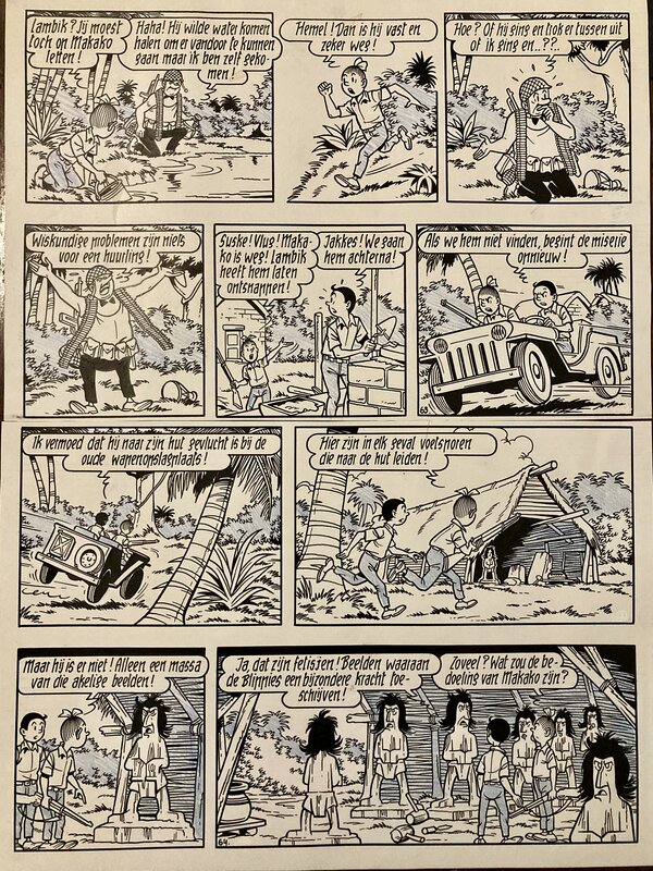 Willy Vandersteen, Suske en Wiske / Bob et Bobette - De Gramme Huurling - Comic Strip
