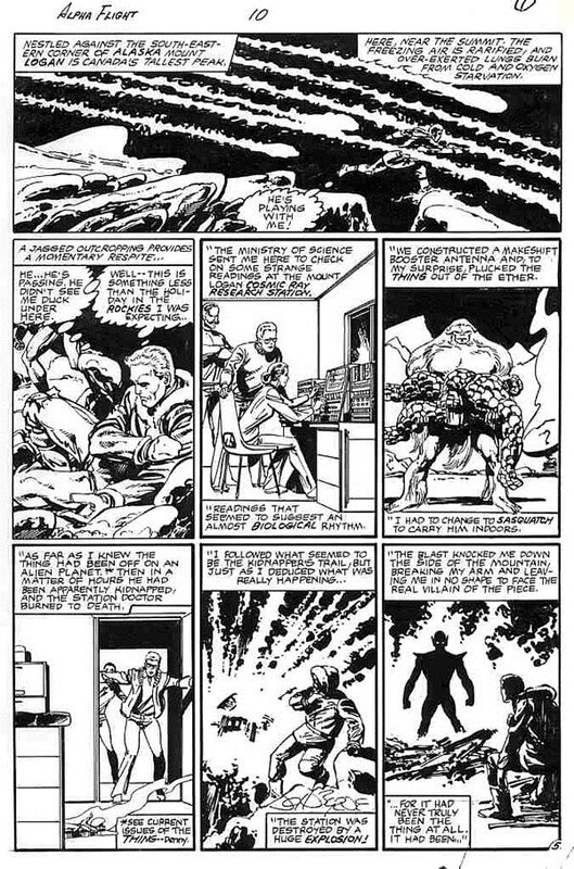 John Byrne, Alpha Flight 10 Page 5 - Comic Strip