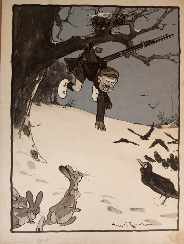 Harry Rountree, Un chasseur sachant chasser... - Original Illustration