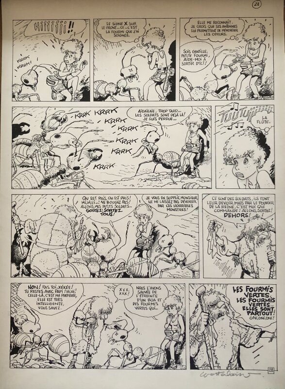 Marc Wasterlain, Jeannette Pointu, Les fourmis géantes, planche 28 - Comic Strip