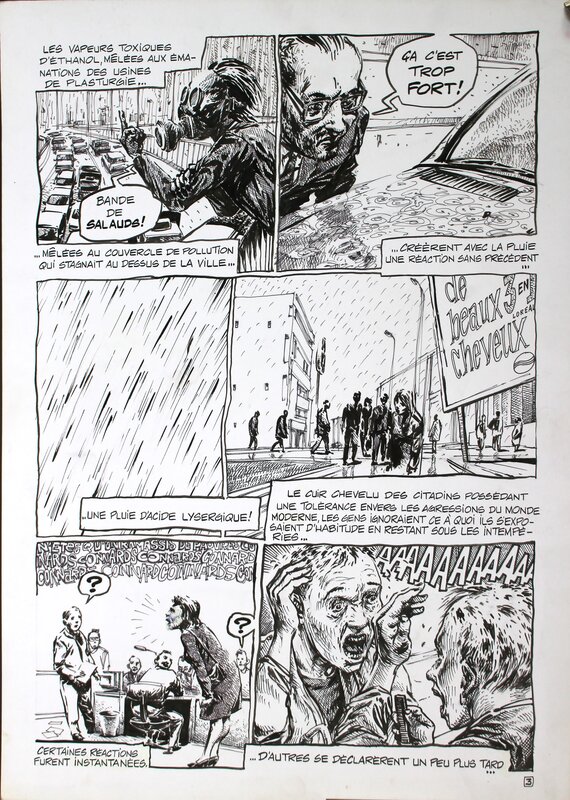 Ivan Brun, Rémy Bordelet, The Acid City page 3 - Planche originale