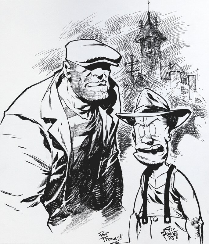 Eric Powell, The Goon, illustration originale - Original Illustration