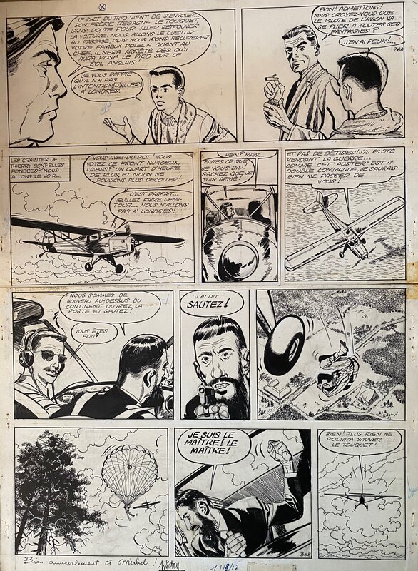 Piroton, planche originale, Michel et thierry. - Comic Strip