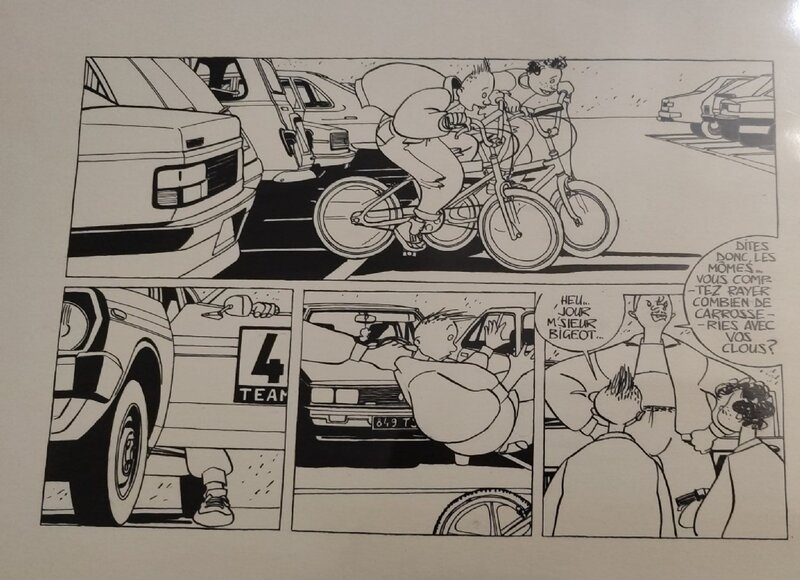 Baru Cicliste annee 80 - Comic Strip