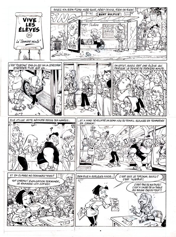 Les profs, gag bus by Simon Léturgie - Comic Strip